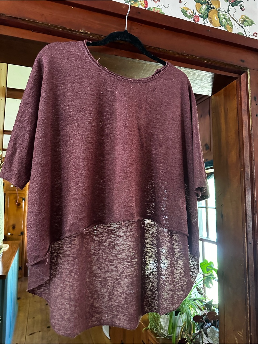 Billabong Women's High-Low Tunic in Plum